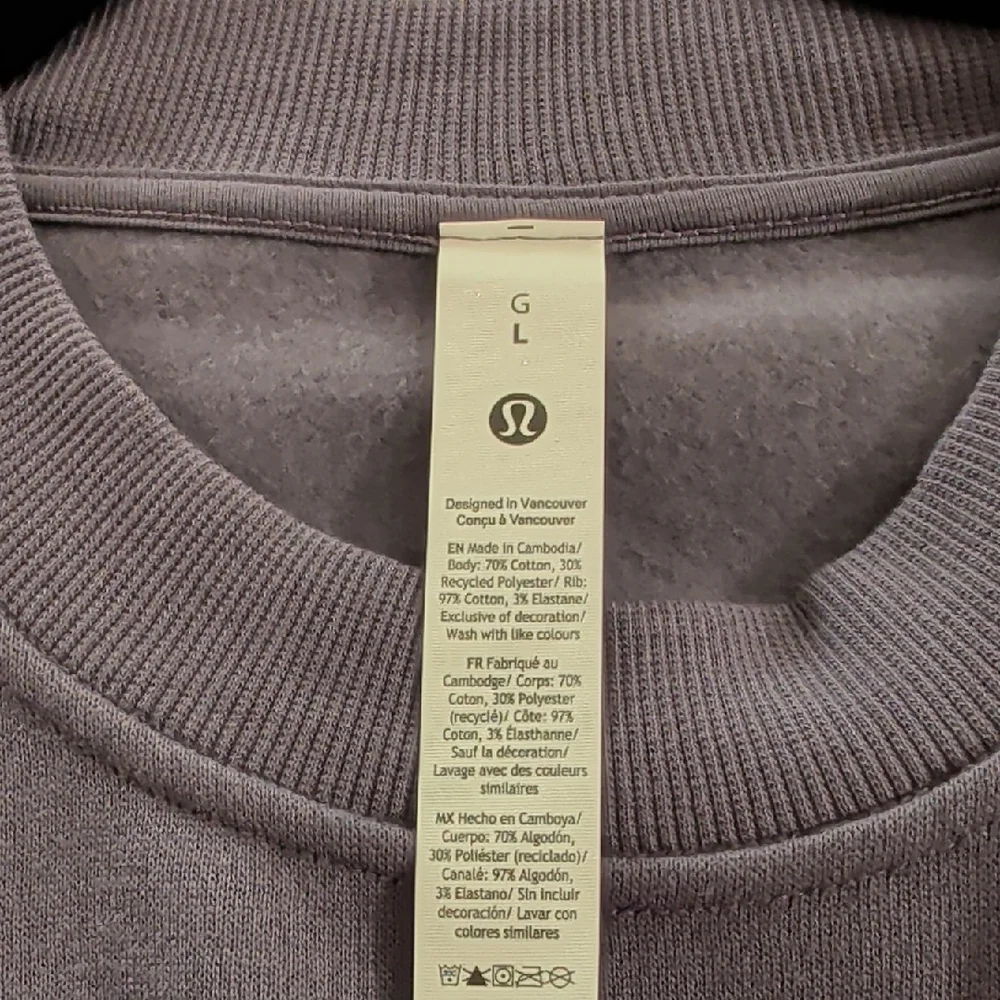 Lululemon Steady State Oversized Crew Grape Mist NWT - Picture 5 of 6